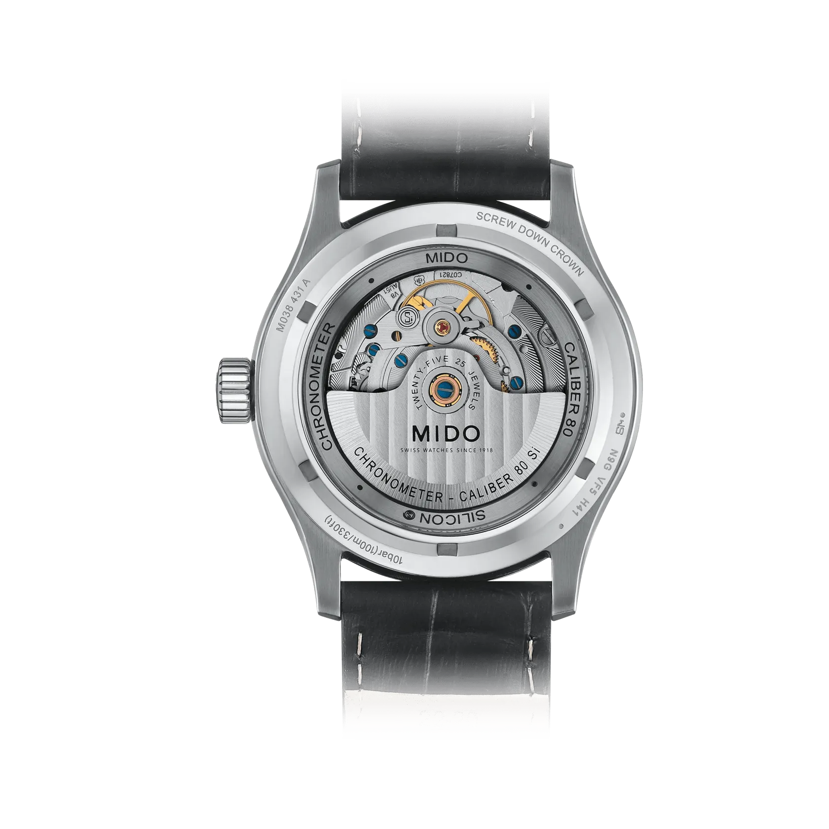 Mido Multifort Chronometer 1 Otomatik Beyaz M0384311603100 detay görseli 1