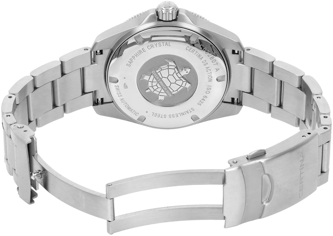 Certina DS Action Diver 38mm Powermatic 80 Otomatik Siyah C0328071105100 detay görseli 2