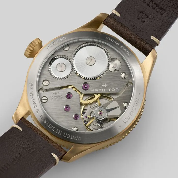 Hamilton Khaki Aviation Pilot Pioneer Mechanical Bronze 43mm Black H76709530 detay görseli 4