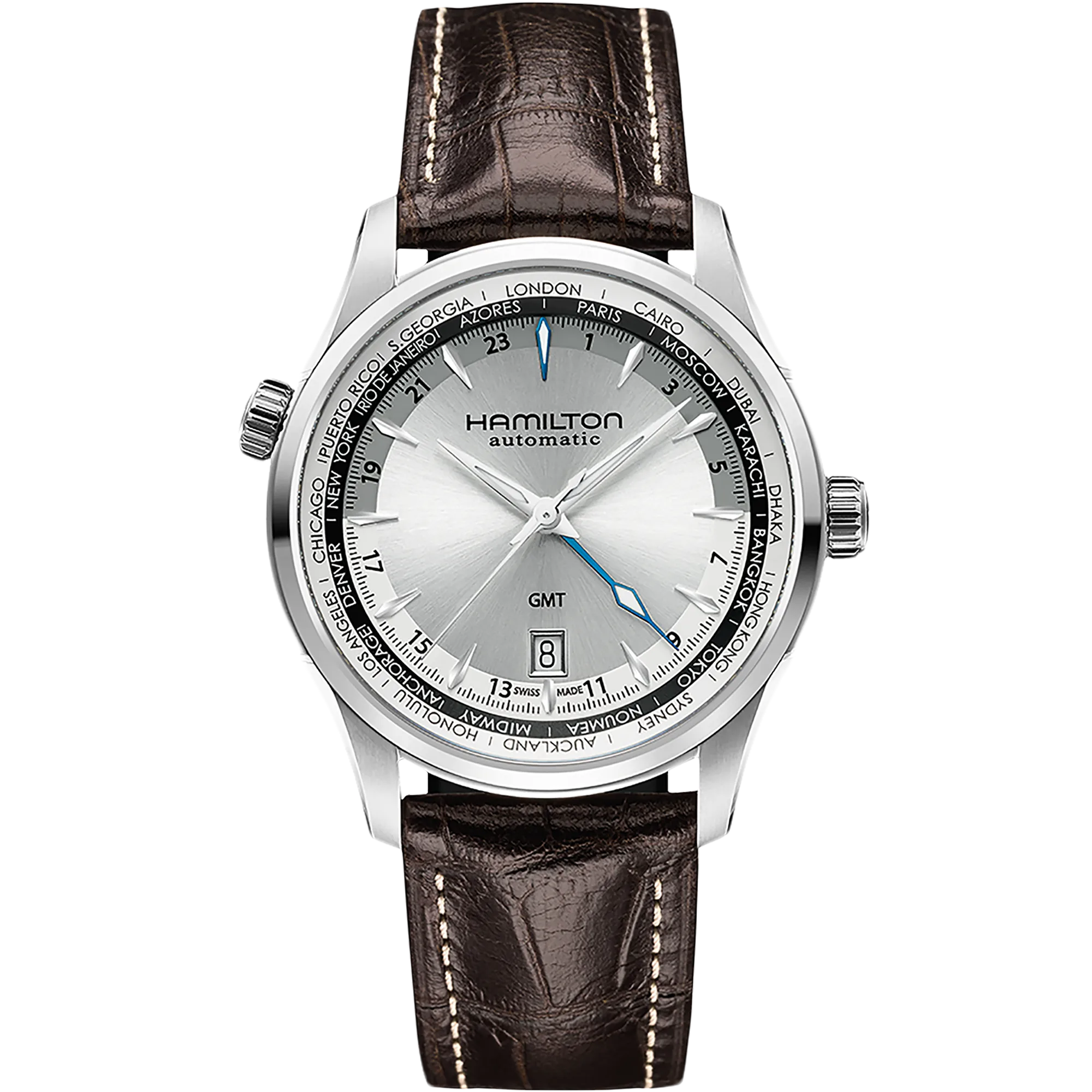 Hamilton Jazzmaster GMT Auto Silver H32605551 detay görseli 1