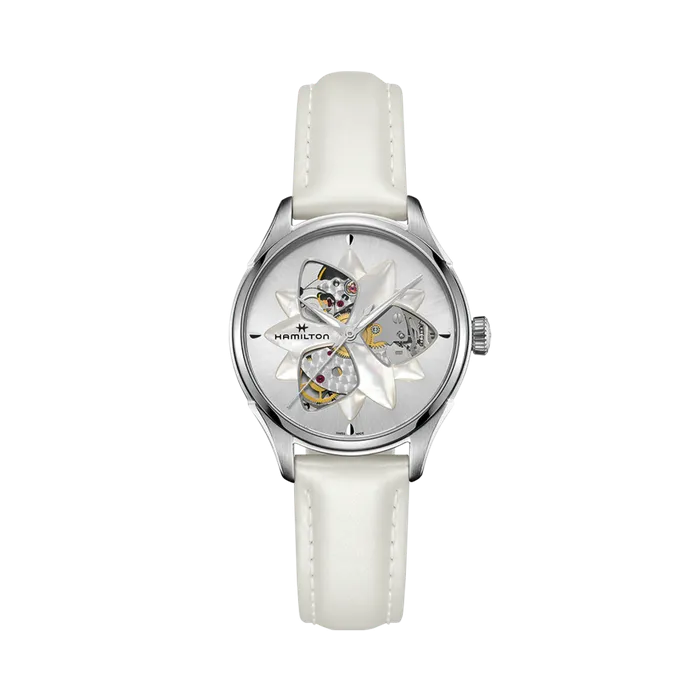Hamilton Jazzmaster Open Heart Auto Otomatik Mother Of Pearl H32115991