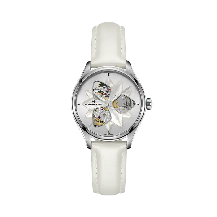 Hamilton Jazzmaster Open Heart Auto Otomatik Mother Of Pearl H32115991