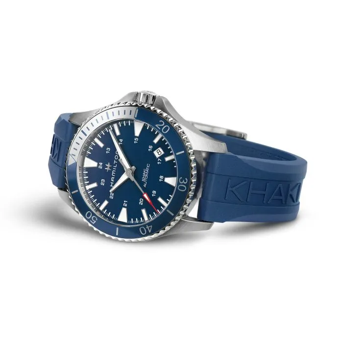 Hamilton Khaki Navy Scuba Auto Otomatik Mavi H82345341 detay görseli 2