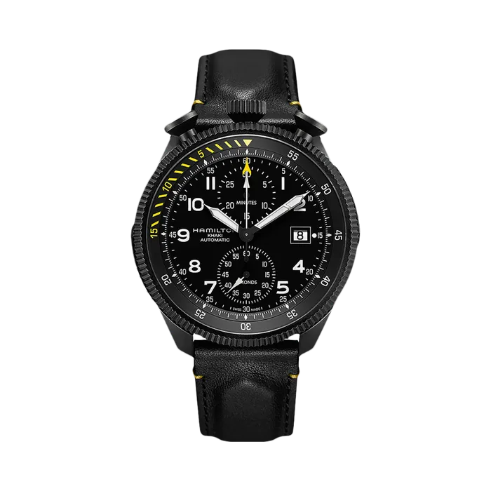 Hamilton Khaki Aviation Takeoff Auto Chrono Otomatik Siyah H76786733