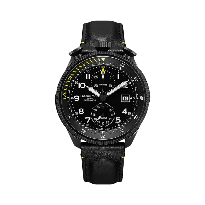 Hamilton Khaki Aviation Takeoff Auto Chrono Otomatik Siyah H76786733