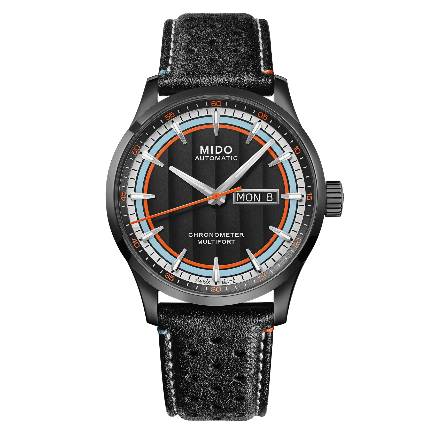 Mido Multifort Chronometer 1 Racer Otomatik Siyah M0384313605100 detay görseli 1