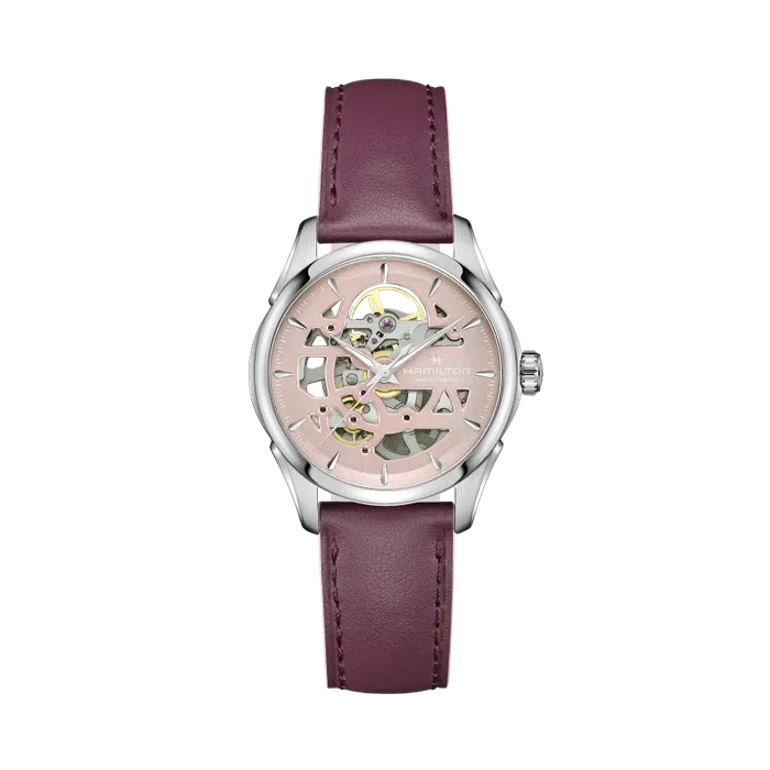 Hamilton Jazzmaster Skeleton Auto Pembe H32265870