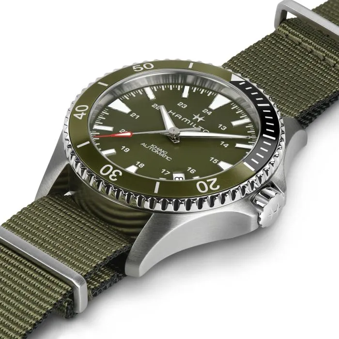 Hamilton Khaki Navy Scuba Auto Yeşil H82375961 detay görseli 2