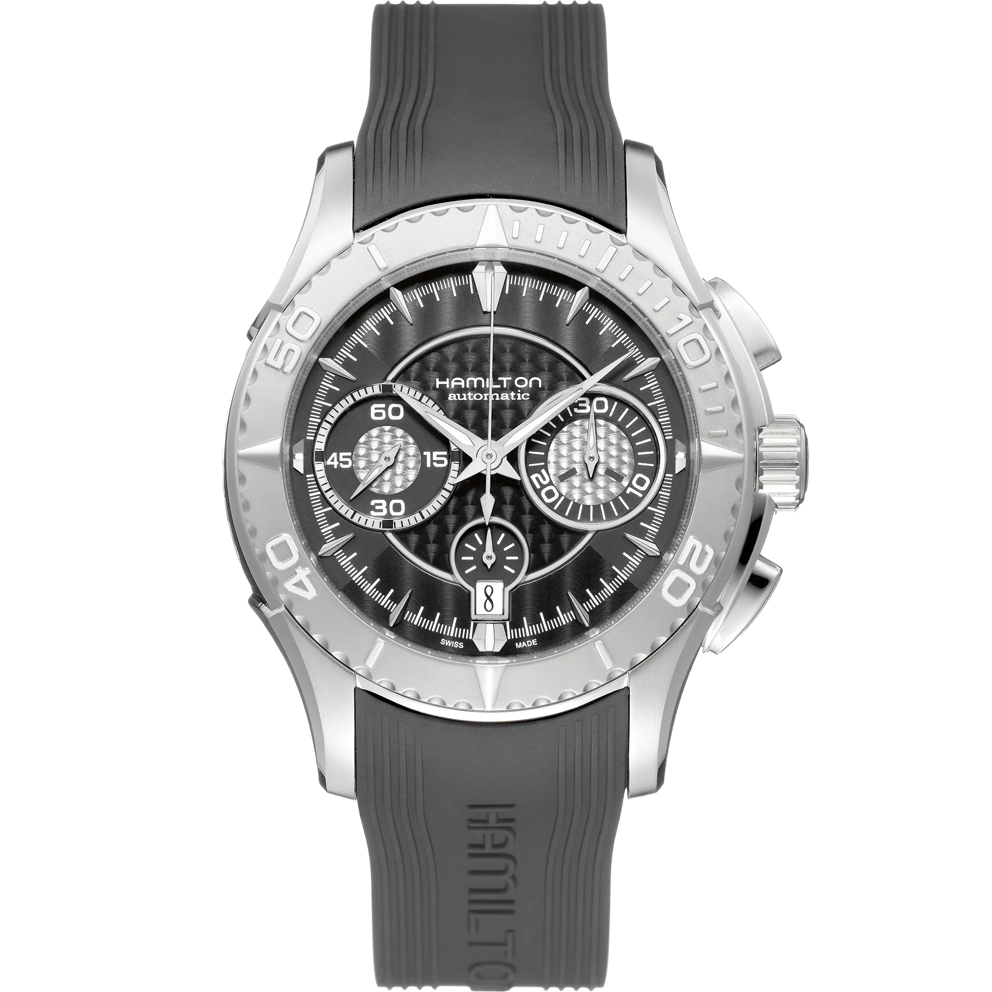 Hamilton Jazzmaster Seaview Auto Chrono Otomatik Siyah H37616331 detay görseli 1