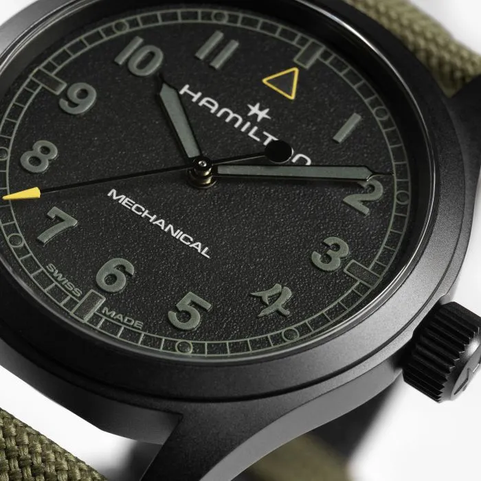 Hamilton Khaki Field Mechanical 38mm Call Of Duty Modern Warfare 4 Black H69469930 detay görseli 2