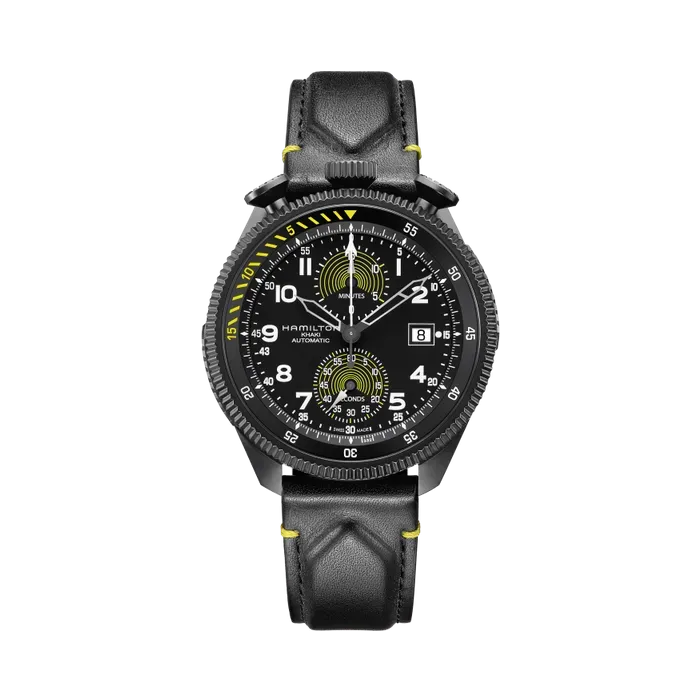 Hamilton Khaki Aviation Takeoff Auto Chrono Limited Edition Otomatik Siyah H76776733