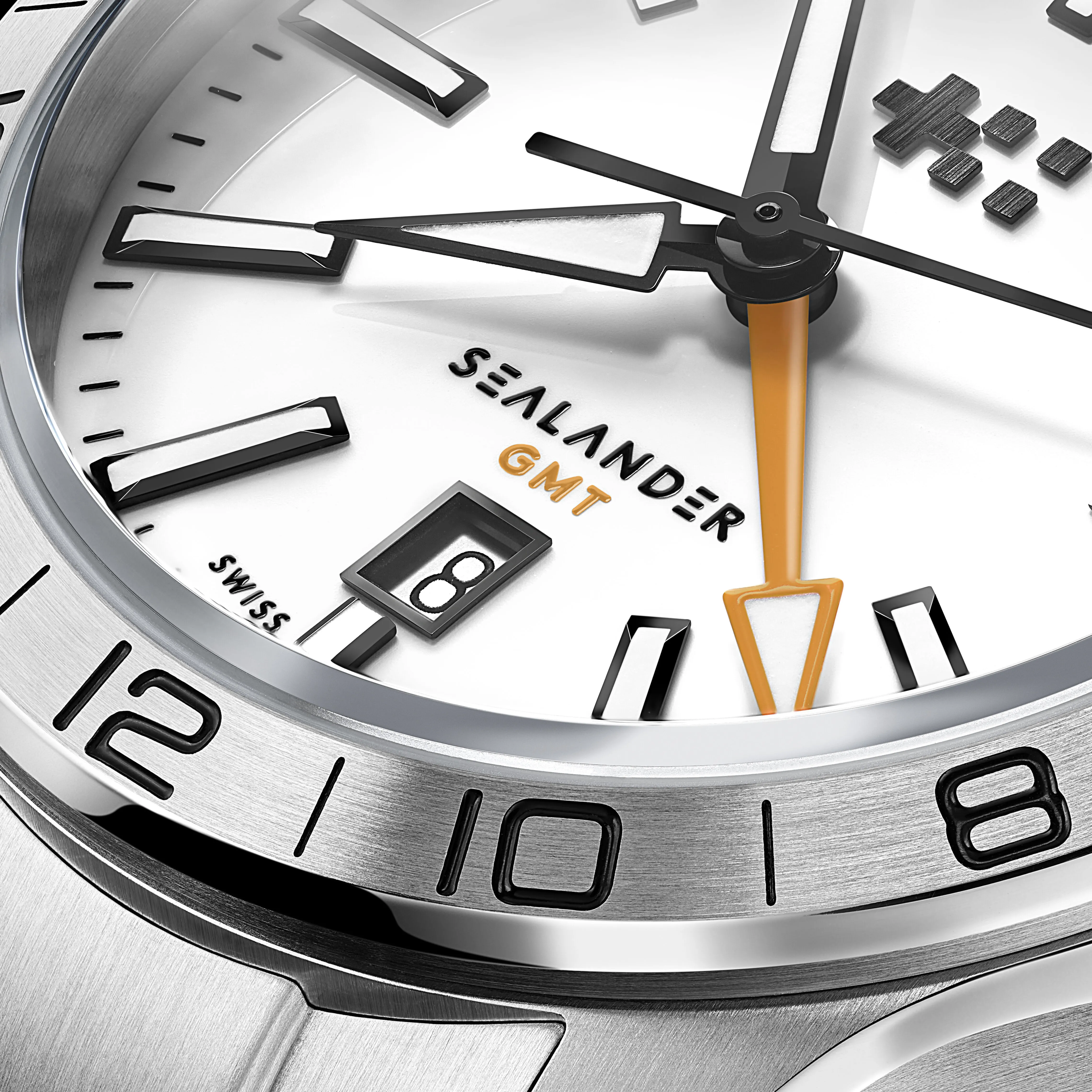 Christopher Ward C63 Sealander GMT Otomatik Beyaz C6342AGM4S00W0B0 detay görseli 3