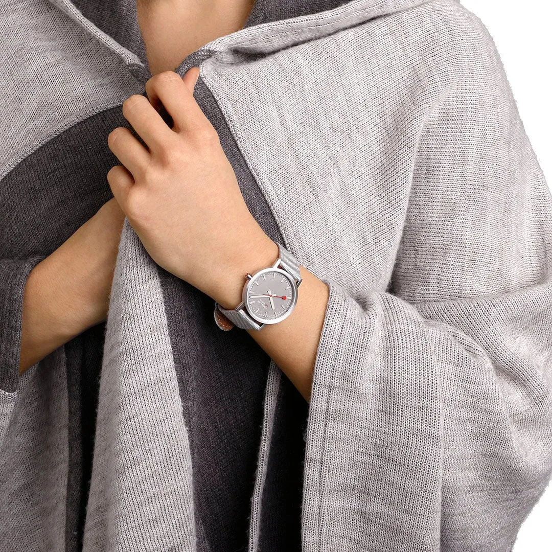 Mondaine Classic Good Gray A6603031480SBH detay görseli 1