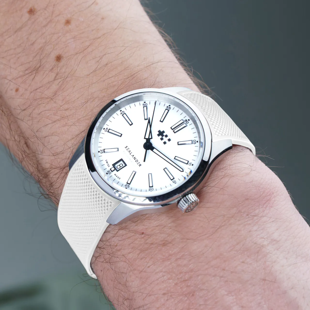 Christopher Ward C63 Sealander Automatic Beyaz C6339ADA4S00W0RW detay görseli 1