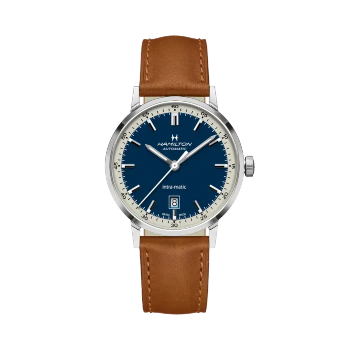 Hamilton American Classic Intra-Matic Auto Otomatik Mavi H38425540