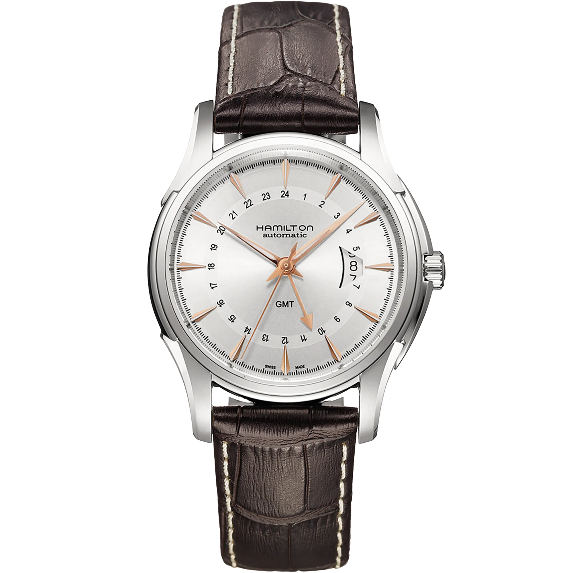 Hamilton Jazzmaster Traveler GMT Auto Otomatik Silver H32585557 detay görseli 1