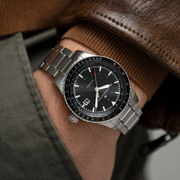 Hamilton Khaki Aviation Converter Auto Black H76615130 detay görseli 4