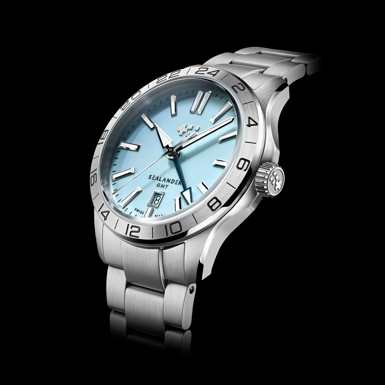 Christopher Ward C63 Sealander GMT Sky Blue Otomatik C6342AGM4S00B0VK detay görseli 5