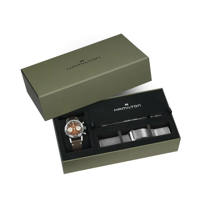 Hamilton American Classic Intra-Matic Chronograph H Kahverengi H38429591 detay görseli 1