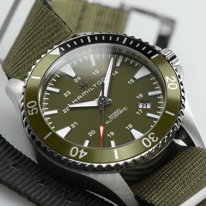 Hamilton Khaki Navy Scuba Auto Yeşil H82375961 detay görseli 4