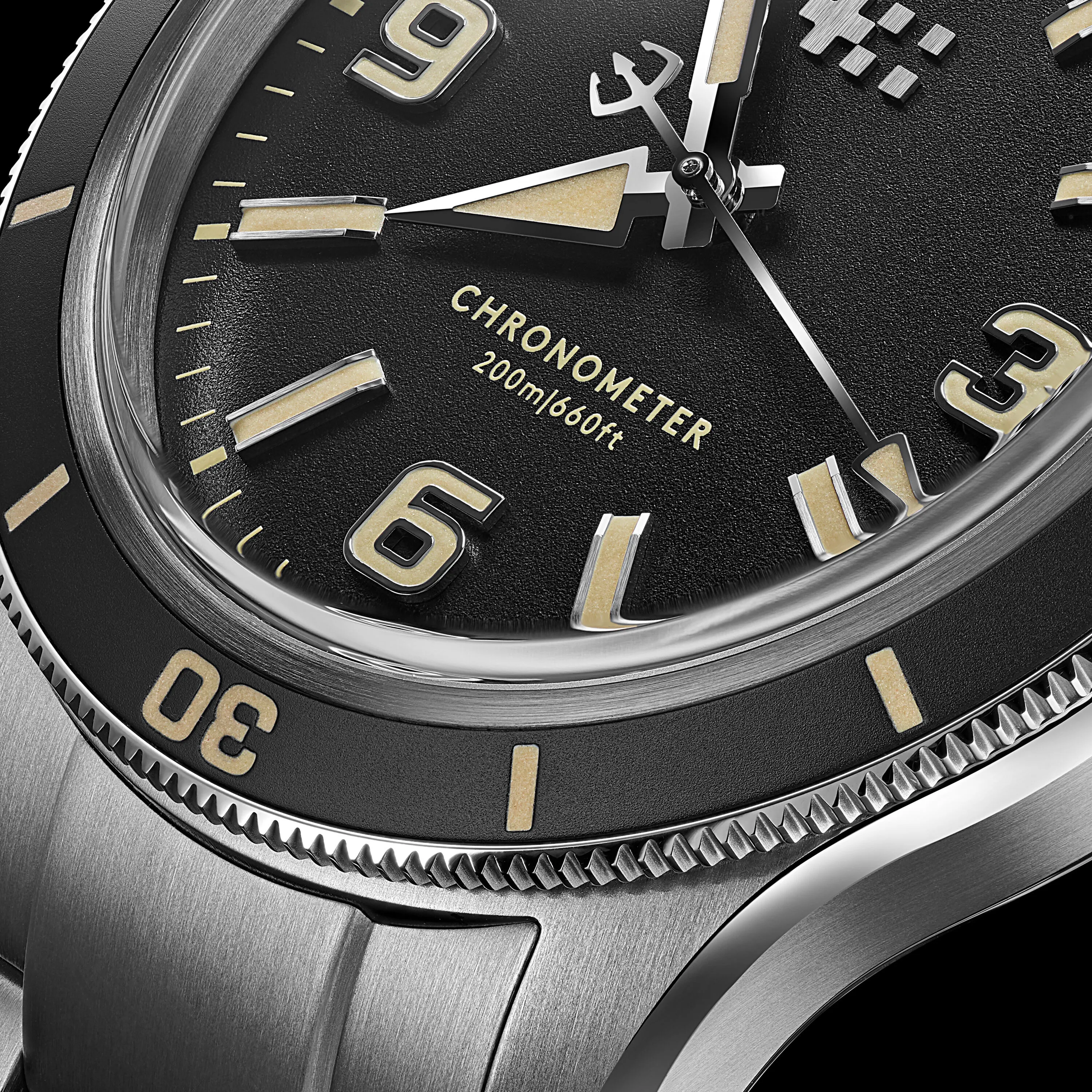 Christopher Ward C60 Trident Biscay Automatic Matte Black C6042C3H1S0KK0B0 detay görseli 3