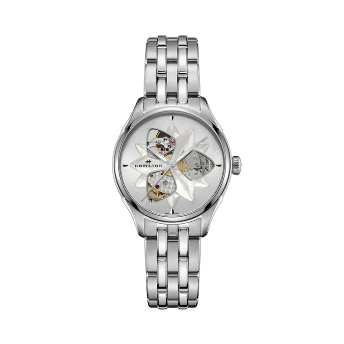 Hamilton Jazzmaster Open Heart Auto Otomatik Mother Of Pearl H32115191