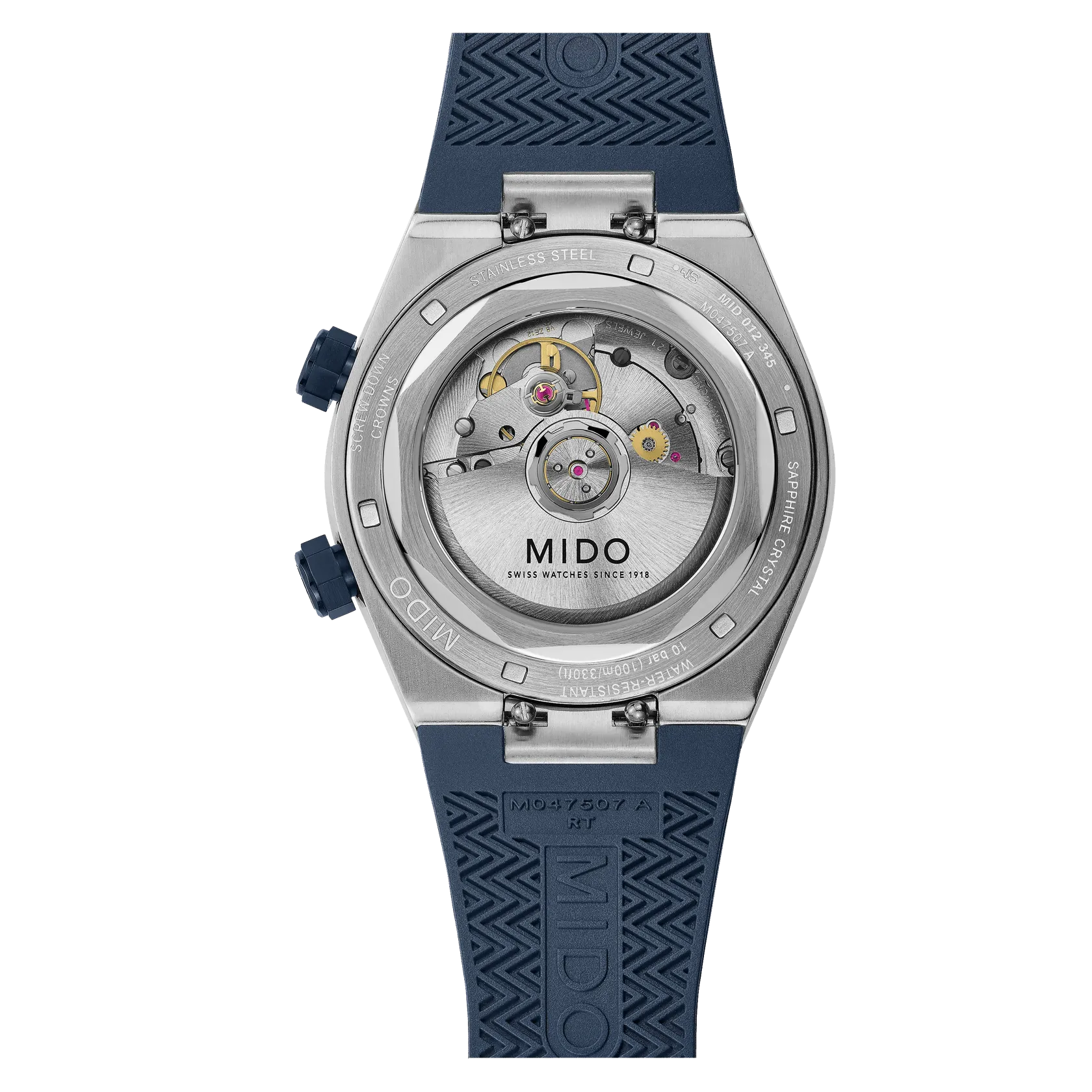Mido Multifort 8 Two Crowns Otomatik Mavi M0475071704100 detay görseli 1