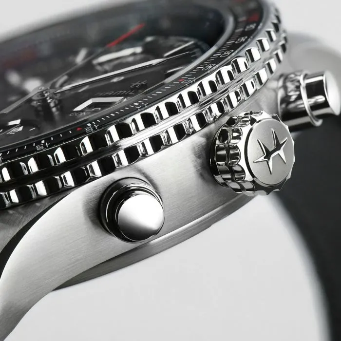 Hamilton Khaki Aviation Converter Auto Chrono Siyah H76726530 detay görseli 4