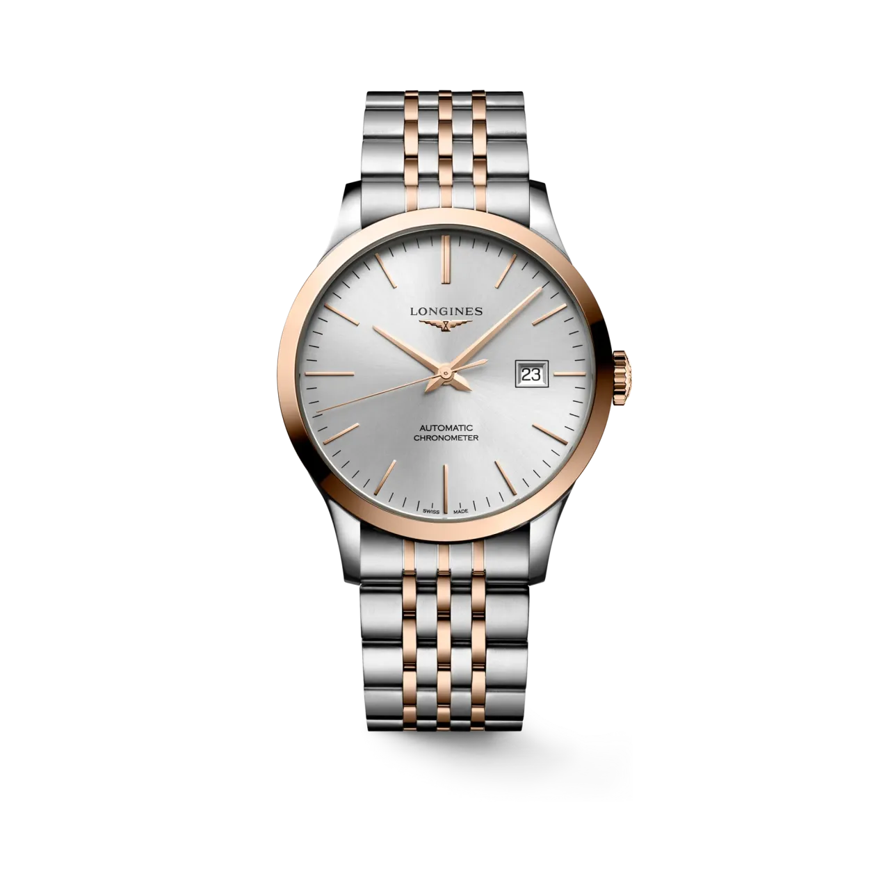 Longines Record Otomatik Gümüş L28215727