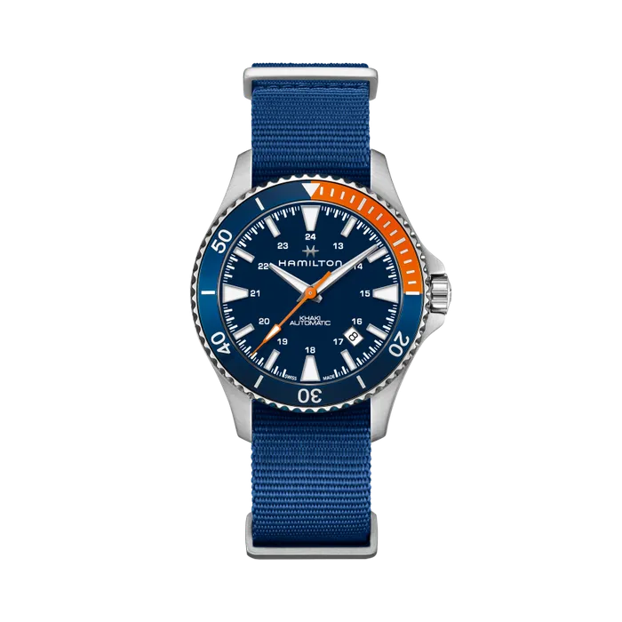 Hamilton Khaki Navy Scuba Auto Otomatik Mavi H82365941