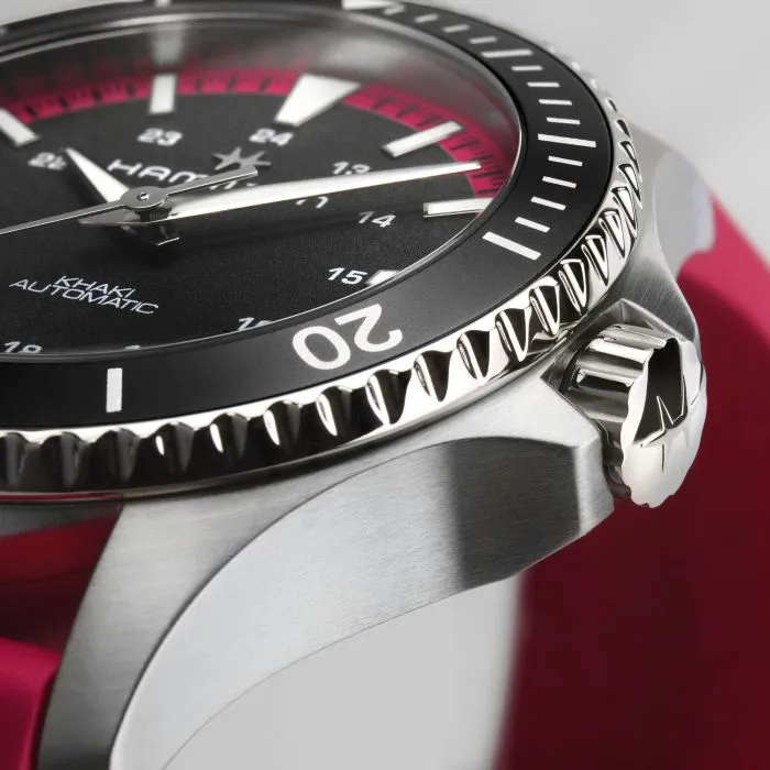 Hamilton Khaki Navy Scuba Auto Otomatik Siyah H82395330 detay görseli 2