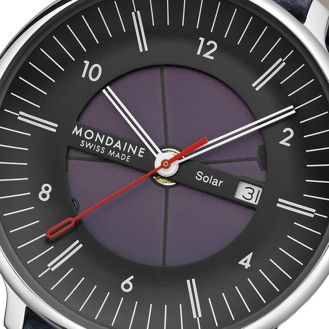 Mondaine Doppio Solar Skeleton Black MLE41921LBV detay görseli 1