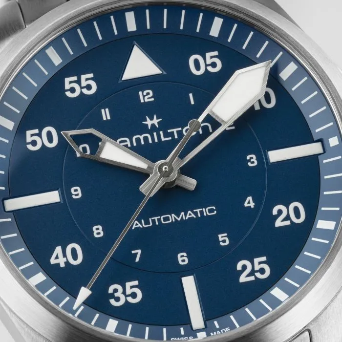 Hamilton Khaki Aviation Pilot Auto 39mm Otomatik Mavi H76305140 detay görseli 1