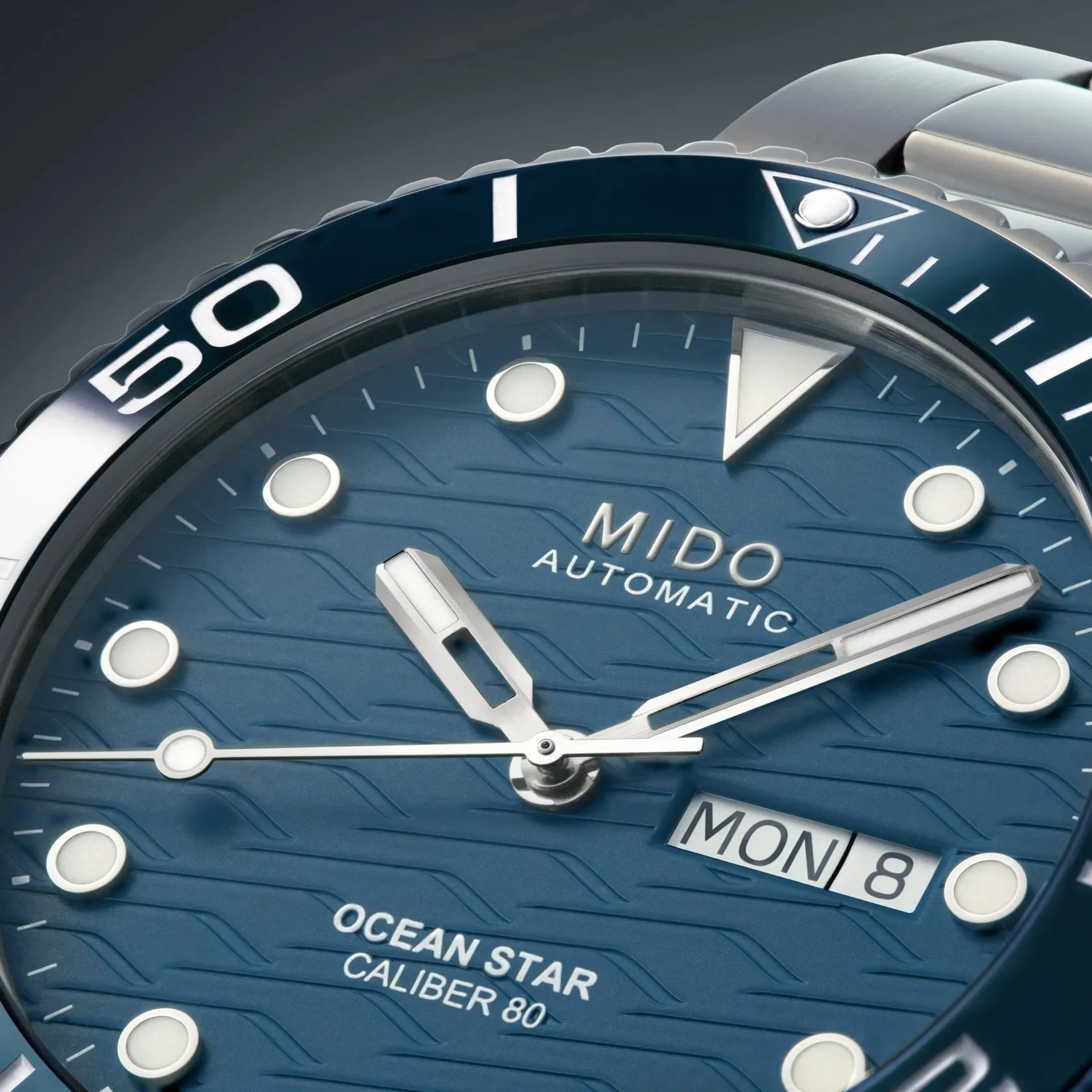 Mido Ocean Star 200C Otomatik Mavi M0424301104100 detay görseli 3