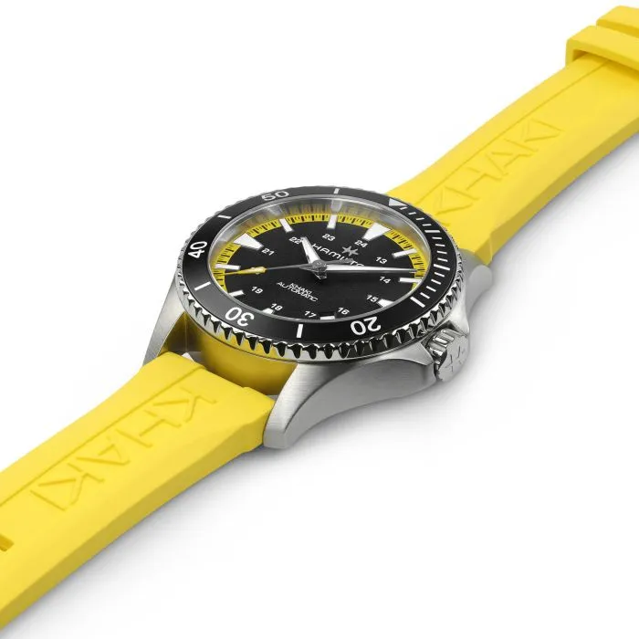 Hamilton Khaki Navy Scuba Auto Otomatik Siyah H82395332 detay görseli 4
