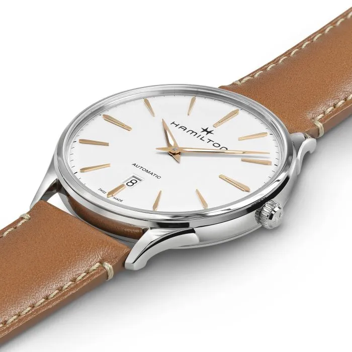 Hamilton Jazzmaster Thinline Auto Otomatik Beyaz H38525512 detay görseli 3