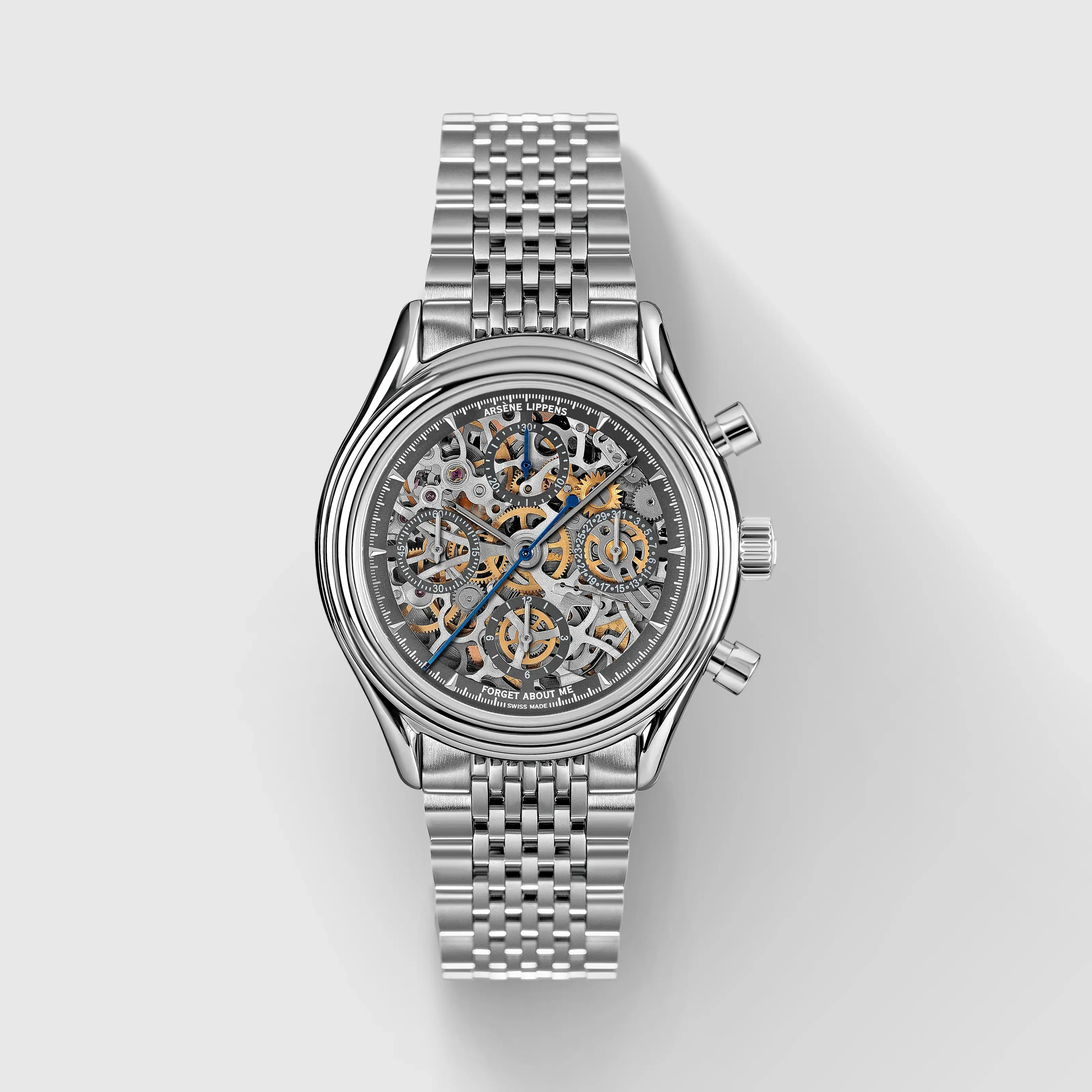 Arsene Lippens Scheletrato FAM-Edition Otomatik Gri 0764S detay görseli 1