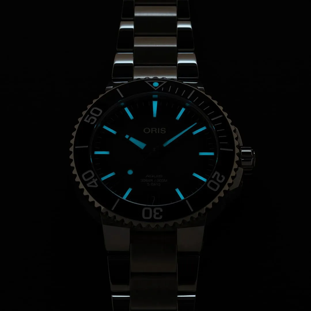 Oris Aquis Date Calibre 400 Otomatik Gri 01400776941540782209PEB detay görseli 5