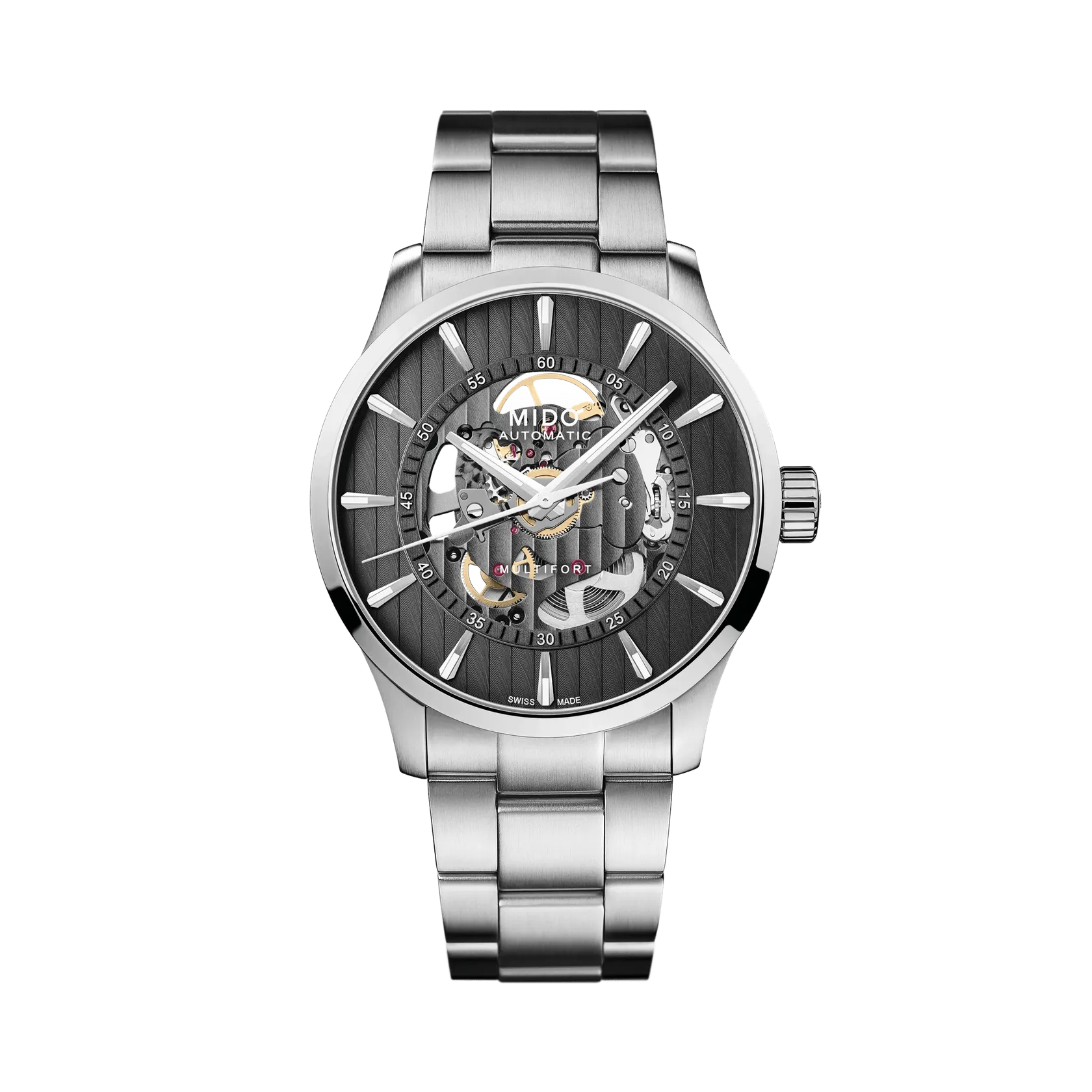Mido Multifort Skeleton Vertigo Otomatik Antrasit M0384361106100