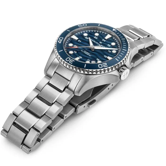 Hamilton Khaki Navy Scuba Auto 40mm Mavi H82425140 detay görseli 3
