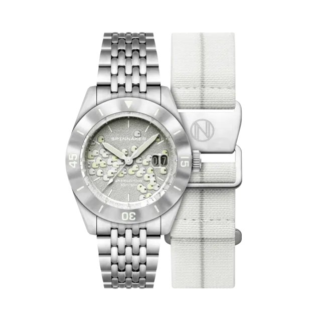 Beğenmek için çift tıkla Spinnaker Fleuss Automatic Seconde Seconde 2025 Edition Phantom White SP517011BP Görsel 1