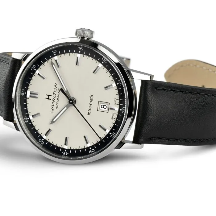 Hamilton American Classic Intra-Matic Auto Otomatik Bej H38425720 detay görseli 3