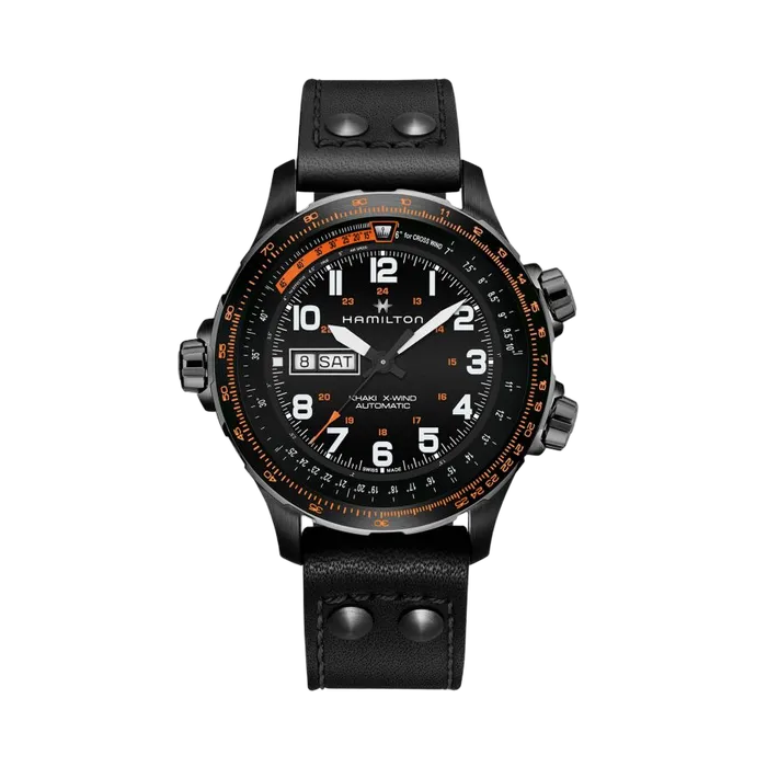 Hamilton Khaki Aviation X-Wind Day Date Auto Siyah H77785733