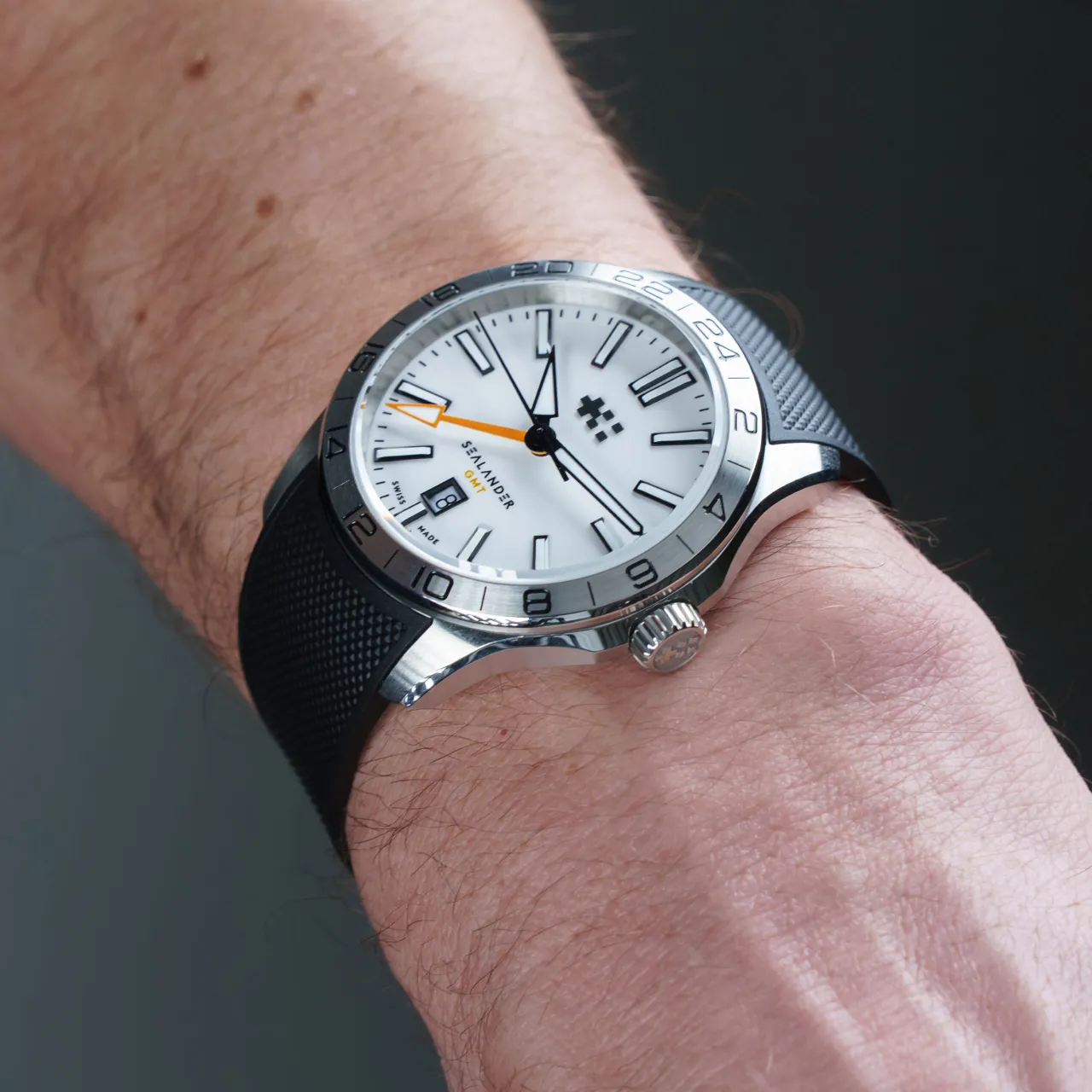 Christopher Ward C63 Sealander GMT Otomatik White C6342AGM4S00W0RK detay görseli 1