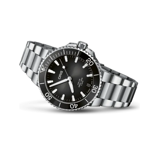 Beğenmek için çift tıkla Oris Aquis Date Calibre 400 Otomatik Gri 01400776941540782209PEB Görsel 1