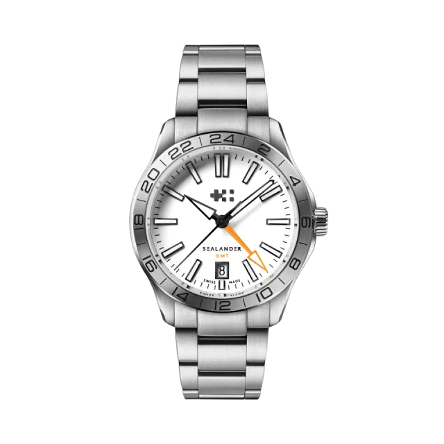 Christopher Ward C63 Sealander GMT Otomatik Beyaz C6339AGM4S00W0B0 Görsel 1
