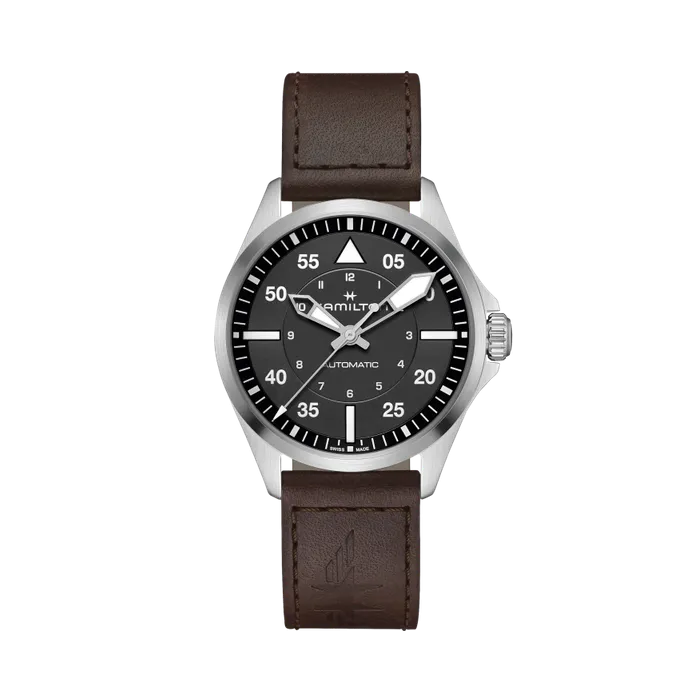 Hamilton Khaki Aviation Pilot Auto Otomatik Siyah H76305530