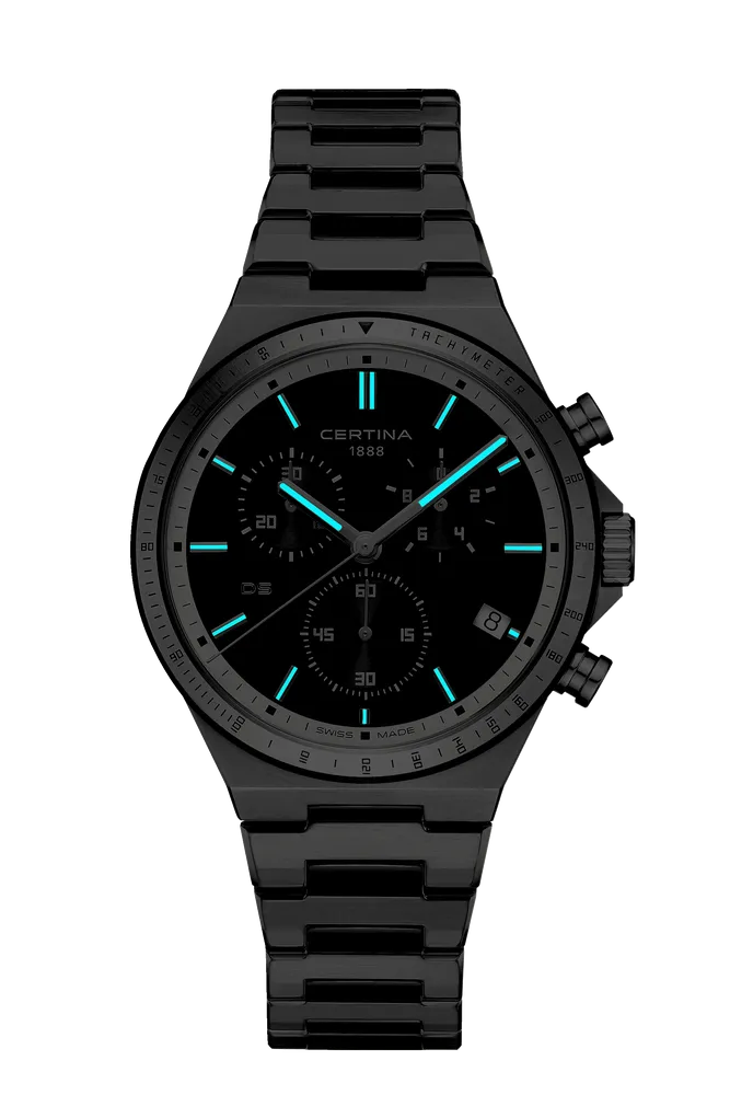 Certina DS-7 Chronograph Black C0434172205100 detay görseli 1