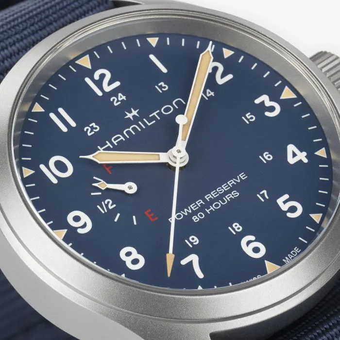 Hamilton Khaki Field Power Reserve 40mm Blue H69509940 detay görseli 1