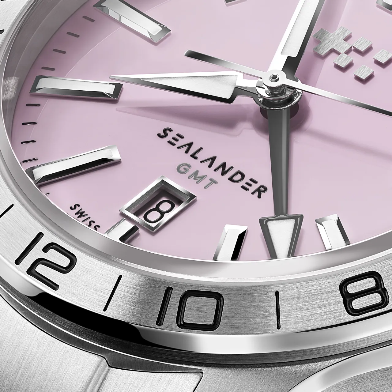 Christopher Ward C63 Sealander GMT Otomatik Pink C6342AGM4S00P0RK detay görseli 3